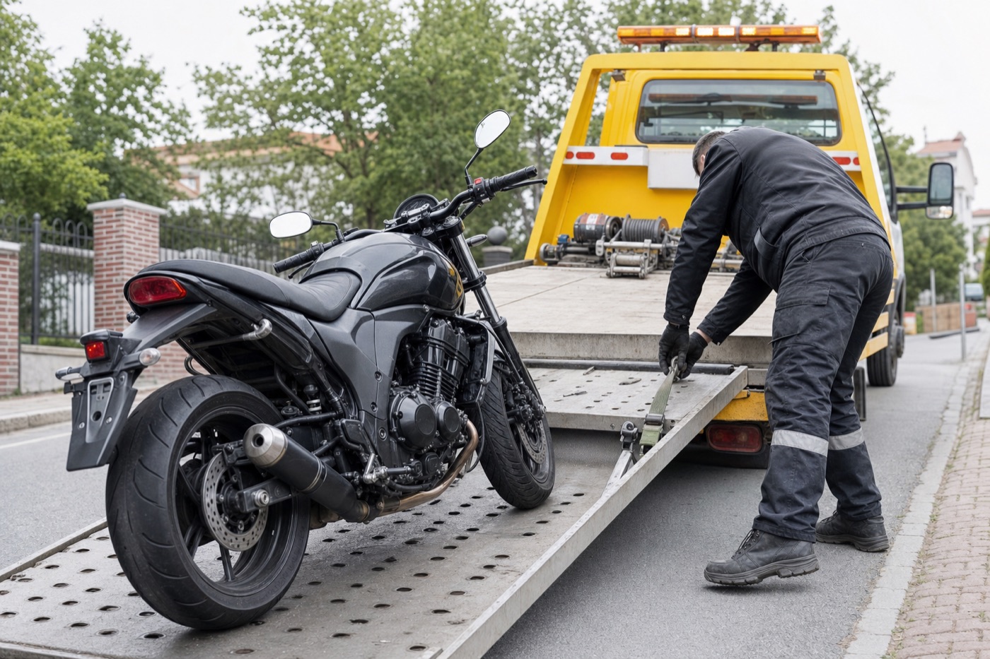 Motosiklet ve hafif araç yol yardım kurtarma