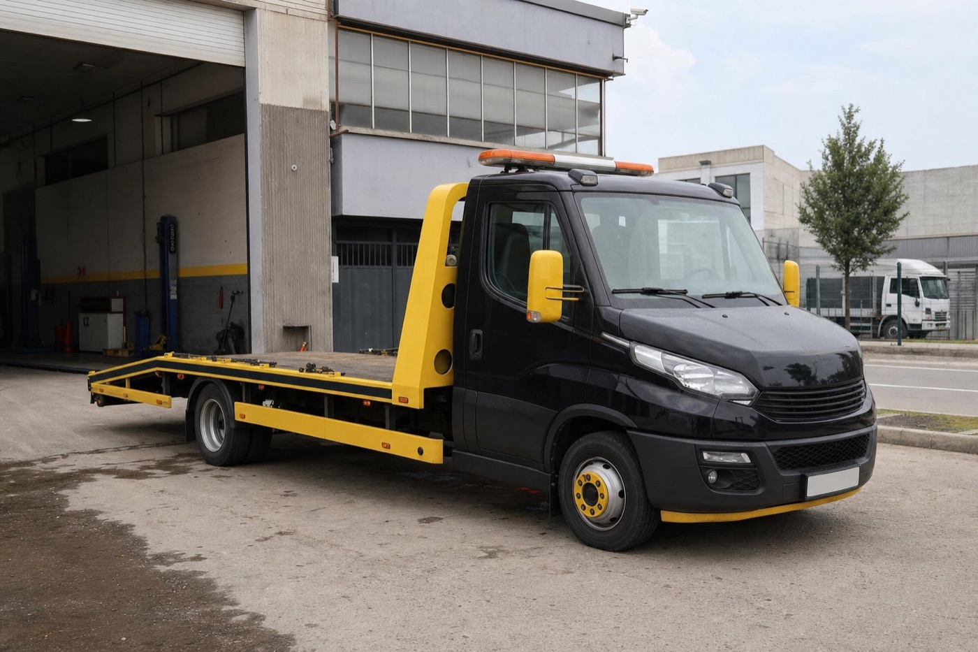 Sakarya sanayi bölgesinde Kurtarıcı Ferat çekici aracı